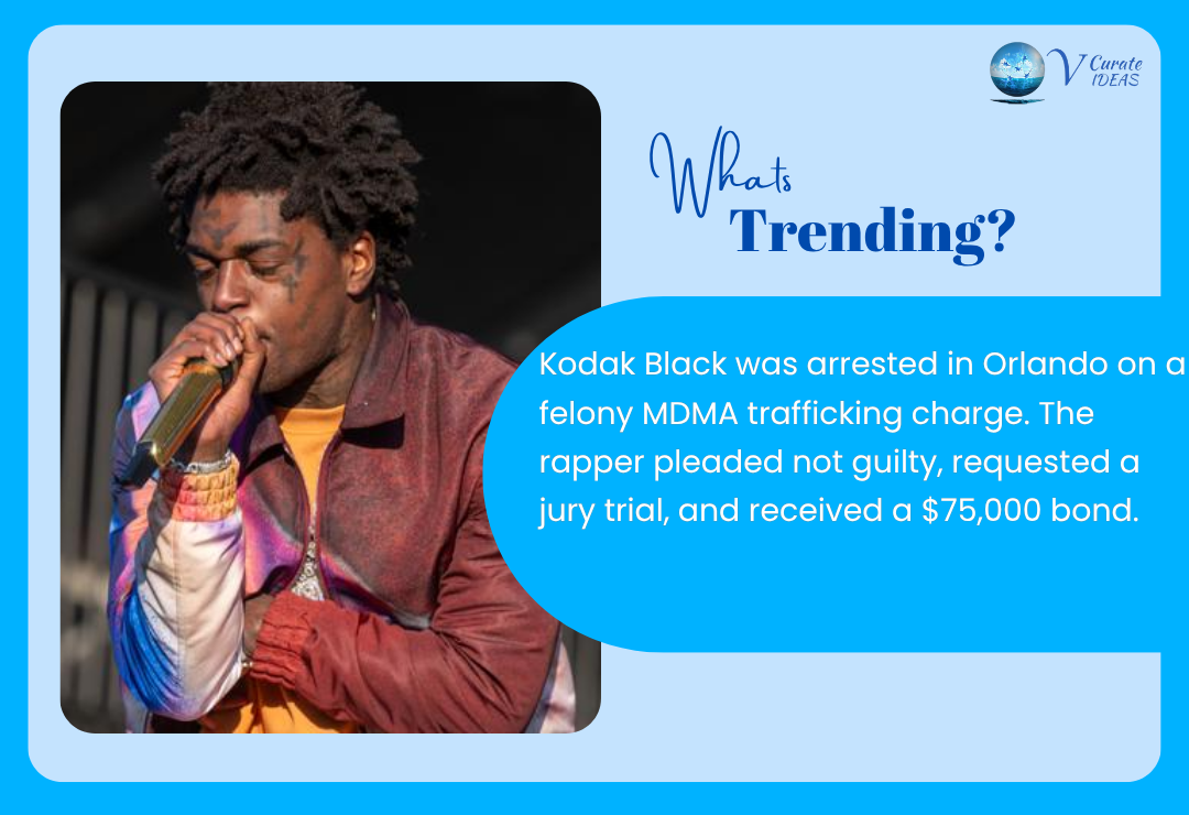 Kodak Black pleads not guilty in MDMA trafficking case