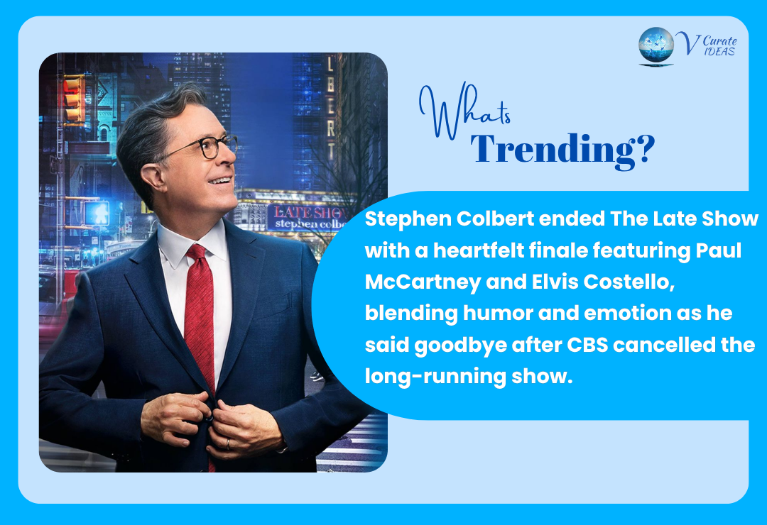 Stephen Colbert Ends Late Show With Emotional Finale